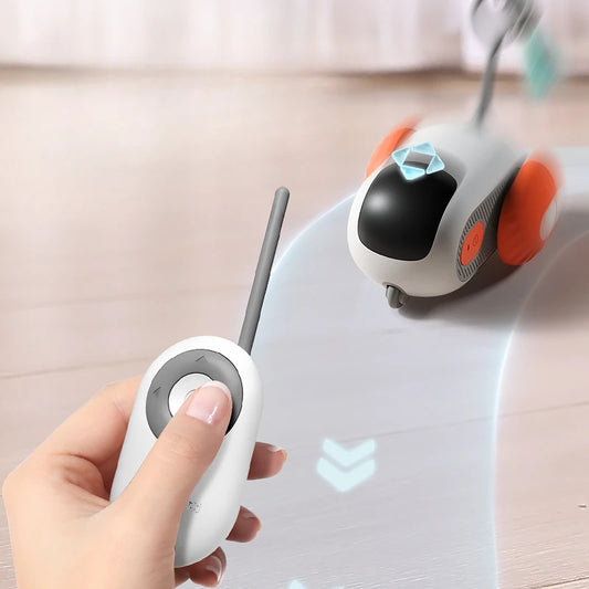 Remote-Control Smart Cat Toy Car – USB Rechargeable & Auto Chasing Playmate